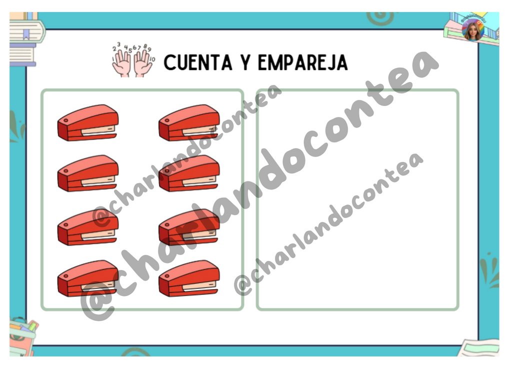 Contar y Observar - Cuento Objetos Escolares