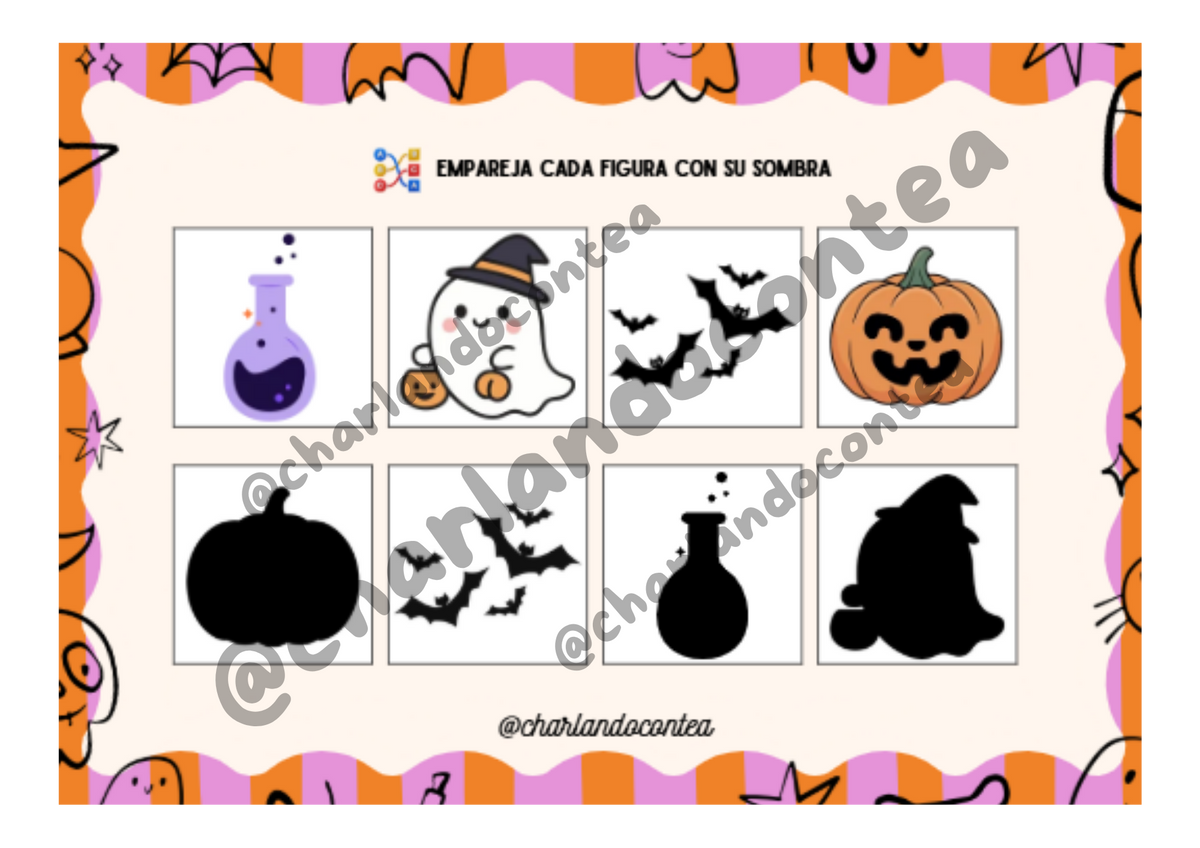  Discriminació Visual - Ombres d'Halloween