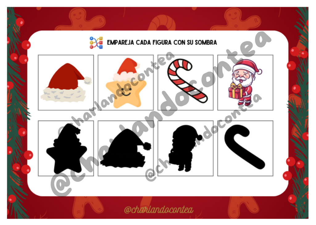 Discriminación Visual - Sombras de Navidad