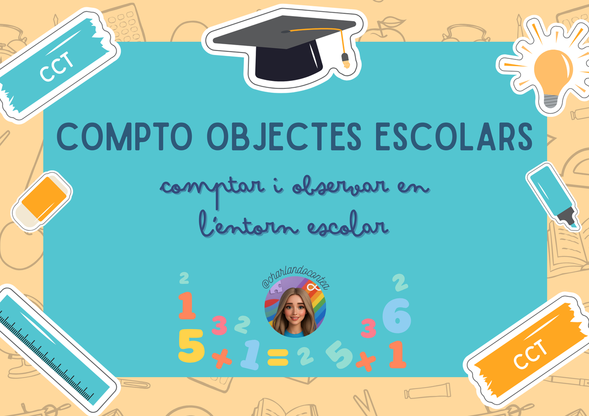 Comptar i Observar - Compto Objectes Escolars