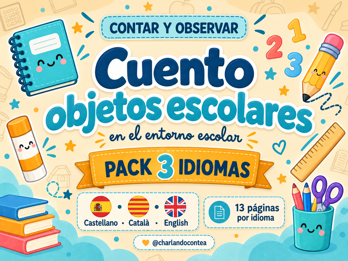 Comptar i Observar - Compto Objectes Escolars